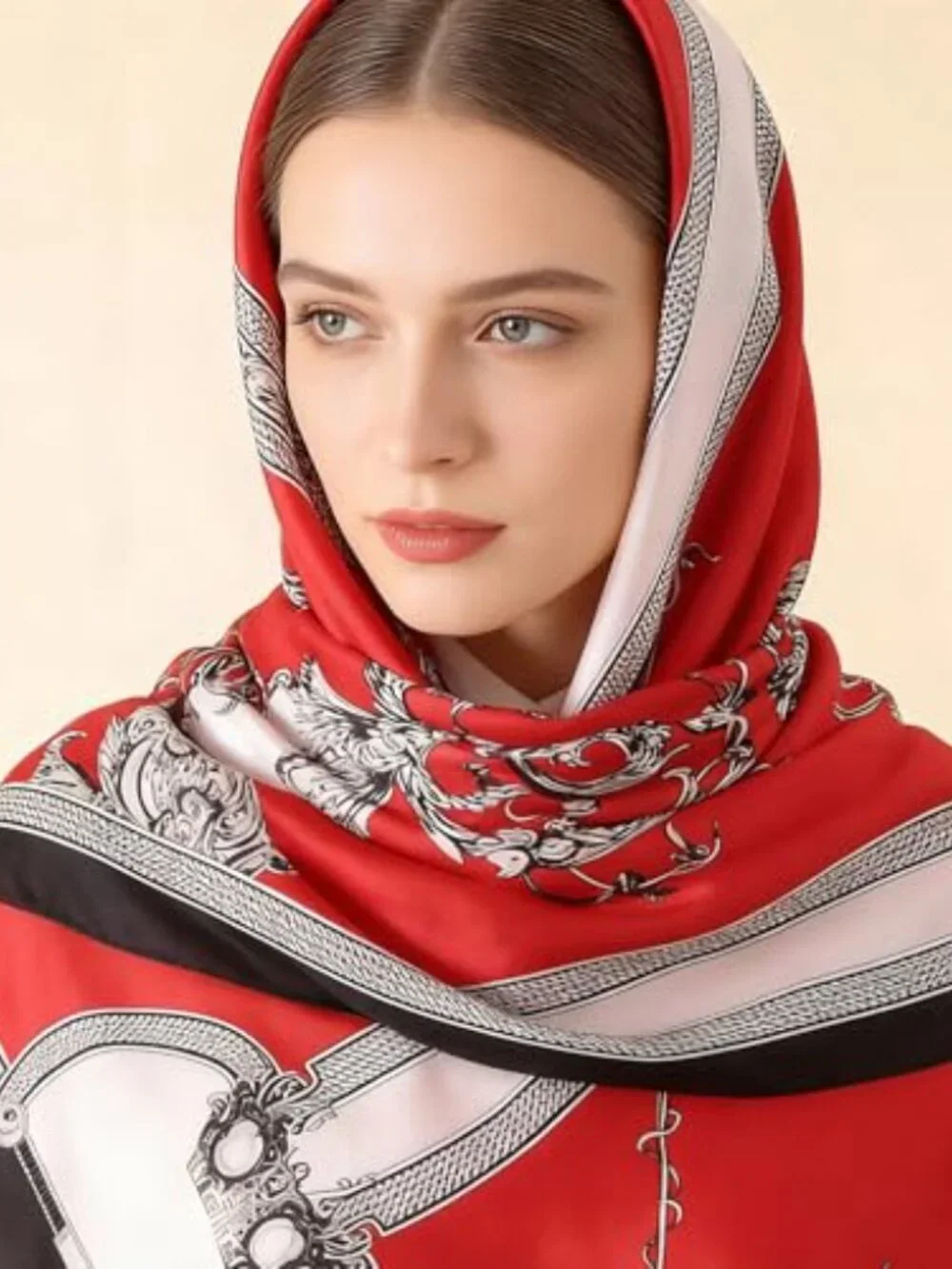 100% Mulberry Silk Fashion Scarf Long Lightweight Shawl Wrap